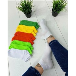 Женские носки хлопок однотонный, цветной (упаковка 10шт)