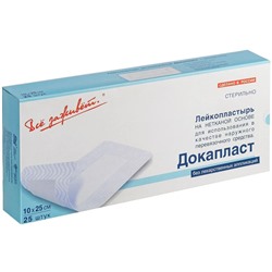 Лейкопластырь "Докапласт" 10х25 см, 25 шт