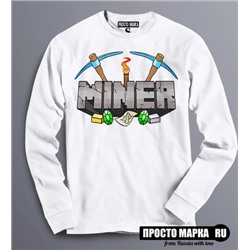 Толстовка Свитшот Minecraft MINER