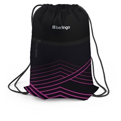 Сумка для обуви Berlingo "Black and pink geometry" 47*36см (MS230203)