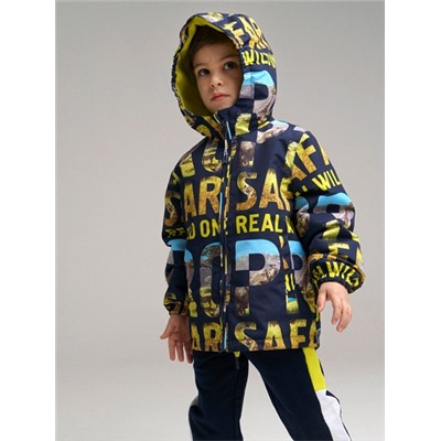 12212670 Куртка текстильная с полиуретановым покрытием для мальчиков, разноцветный