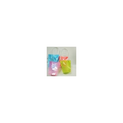 Пакет - Косметичка с ручками ПИРАМИДА (розовый)  (20 * 10 * 10)  10шт  (ТВ-89)