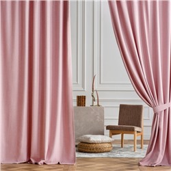 Комплект штор с подхватами «Лаура», размер 2х200х270 см, цвет розовый