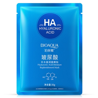 Тканевая маска для лица Bioaqua HA Hyaluronic Acid Water Get, 30мл