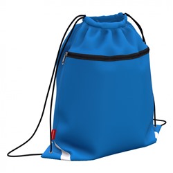 Мешок для обуви с карманом на молнии 500х410мм Neon® Blue