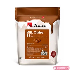 Шоколад молочный CARMA milk claire (33%), 100 гр