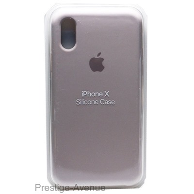 Силиконовый чехол для iPhone X серый
