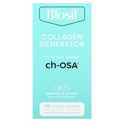 BioSil by Natural Factors, ch-OSA Advanced Collagen Generator, улучшенный источник коллагена, 120 вегетарианских капсул