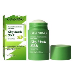 GUANJING  Маска для лица Стик CLAY MASK Глиняная Очищающая ЗЕЛЁНЫЙ ЧАЙ  40г  (GJ-7048)