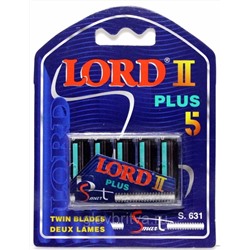 Кассеты для бритвы LORD-II PLUS (крепеж типа СЛАЛОМ )(5 шт.)