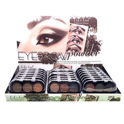 Тени для бровей Dodo Girl Eyebrow Powder 3 цвета круглые (ряд 3шт)