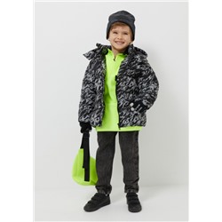 20120710002, Куртка детская для мальчиков Palmgren1 черный принт