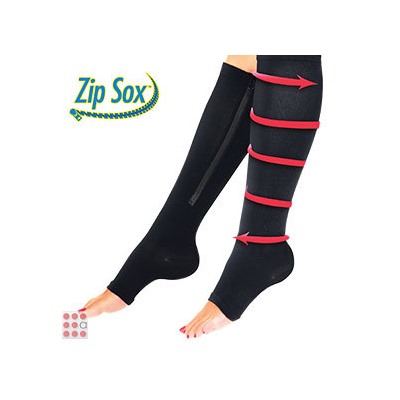 Гольфы компрессионные на молнии от варикоза ZIP SOX. БЕЖЕВЫЕ