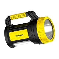 Фонарь аккум КОСМОС 5W LED, бок.пан. 10Вт, 3 реж раб, з/у 220/12в