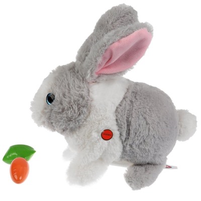 Интерактивный кролик Клевер с морковкой
