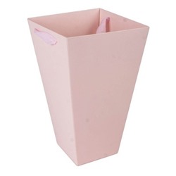 Плайм пакет для цветов трапеция H27 D15/9 светло-розовый