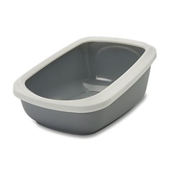 Savic Aseo Jumbo Туалет для кошек c бортом серый (67.5*48,5*28см)