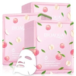 BIOAQUA  Маска - муляж для лица PEACH & HEXAPEPTIDE ПЕРСИК и ГЕКСАПЕПТИДЫ  25г  (BQY-87549)