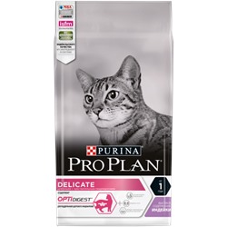 Pro Plan Delicate Opti Digest для кошек с чувствительной кожей и пищеварением, индейка