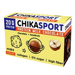 Протеиновый шоколад без сахара - Шоколад молочный с фундуком