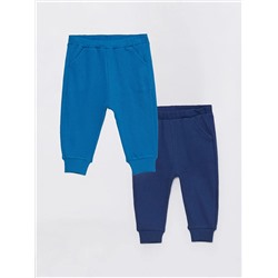 LC Waikiki Базовые брюки с эластичной резинкой на талии для маленьких мальчиков (2 шт.)