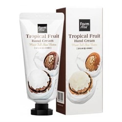 Крем для рук FarmStay Tropical Fruit Hand Cream Avocado and Shea Butter 50ml с маслом ши и авокадо