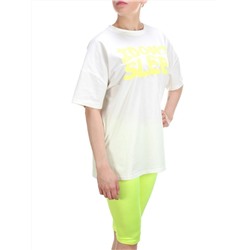 KD-862 WHITE/LIGHTGREEN Костюм-двойка женский 7986 TREND