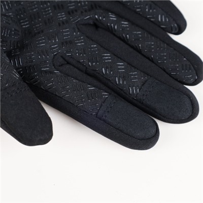 Велосипедные перчатки PARTIZAN теплые осень/зима /A0021 / Размер L / Цвет: Черные /уп 100/