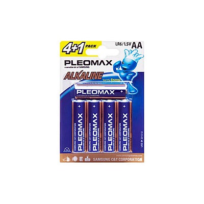 Батарейка Samsung Pleomax LR6-4+1BL (50/500/18000) (цена за 1 шт.)