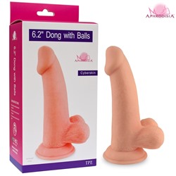 Фаллоимитатор 6" Dong with Balls flesh 84011fleshHW