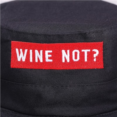 Панама женская Wine not, цвет чёрный