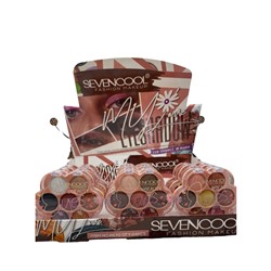 Тени для век Seven Cool My Eyeshadow 7 цветов (ряд 3шт)