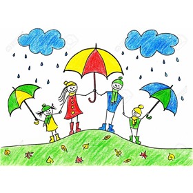 Если зонт у нас с собой, нам не страшен дождь любой!