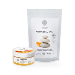 Аромасмесь для ванны «ANTI CELLU SALT» и обертывание «WARMING ANTI-CELLU BODY MASK» с разогревающим эффектом