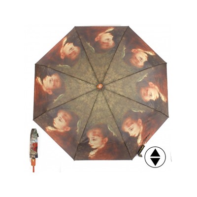 Зонт женский RST-3742,  R=56см,  суперавт;  8спиц-сталь+fiber,  3слож,  полиэстер,  мультиколор 227334