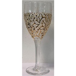 Набор рюмок для вина Nicolette, декор золотой мрамор, 6 шт., 320 мл