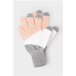 Перчатки  для девочки  КВ 10014/св.серый меланж