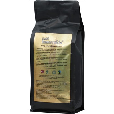 Cafe Esmeralda. Gold Premium Espresso зерновой 1 кг. мягкая упаковка