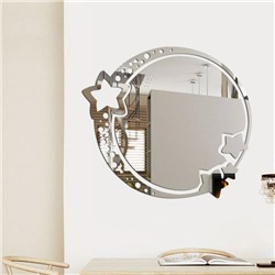 Зеркало настенное, наклейки интерьерные, зеркальные, декор на стену, панно 22 х 19 см