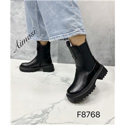 Женские ботинки ЗИМА F8768 черные