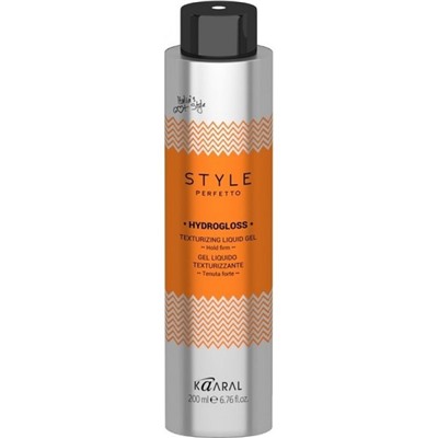 Жидкий гель для текстурирования волос Оранжевый, Hydrogloss Gel Style Perfetto, 200 мл.