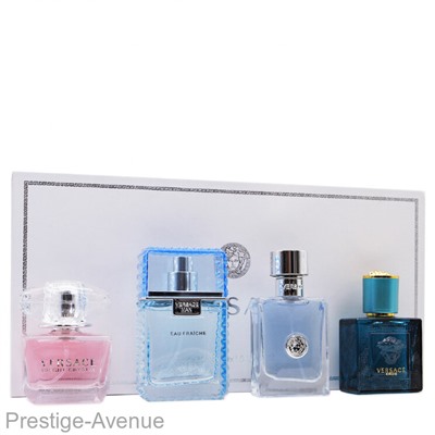 Подарочный набор Versace unisex 4 x 30 ml