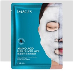 Images Тканевая пузырьковая маска Bubble Amino Acid глубокое очищение 25гр
