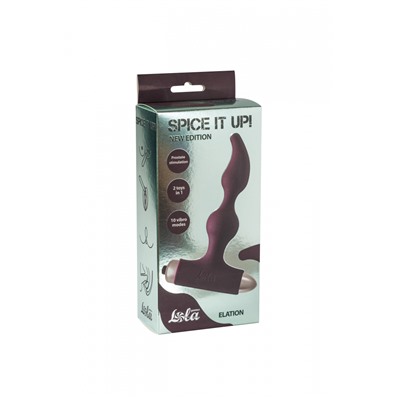 Анальная пробка с вибрацией Spice it up New Edition Elation Wine red 8018-03lola