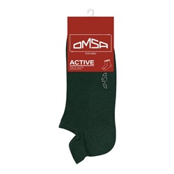 Носки мужские с фальшпяткой OMSA ACTIVE, размер 36-38, цвет verde foresta