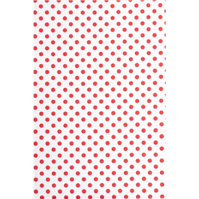 Пленка ПВХ с рисунком "Горошек" А4 (5 листов) SF-7231, красный №7