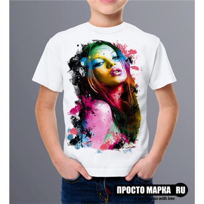 Детская футболка Girl in color