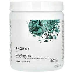 Thorne Research, Daily Greens Plus, ежедневная добавка с зеленью, 189 г (6,7 унции)