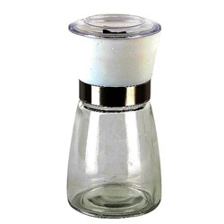 Мельница для соли и перца 6*6*13см. v=200мл. (стекло, нержавеющая сталь, полипропилен, механизм мель