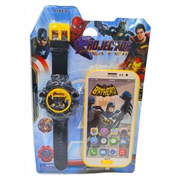 Набор 2 в 1 " Бэтмен " часы проектор + смартфон